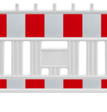 Werfhek Euro 2 Barrier - rood-wit - 1110 x 2150 mm + RA2 - Klasse 2