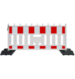 Werfhek Euro 2 Barrier - rood-wit - 1110 x 2150 mm + RA2 - Klasse 2