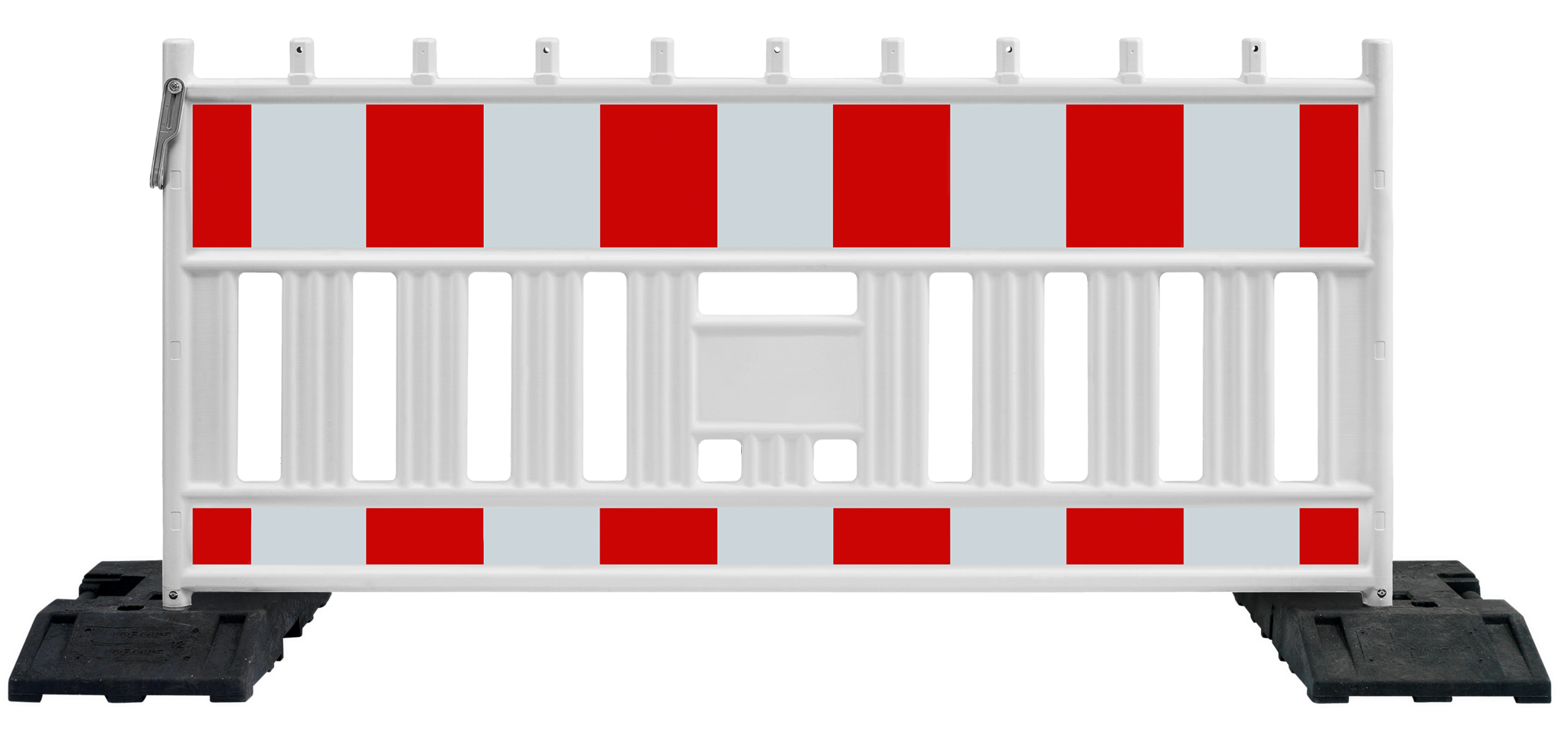 Construction barrier Euro 2 Barrier - red-white - 1110 x 2150 mm + RA2 - Class 2