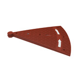 Rubber roundabout Ø 300 x 10 cm from red vulcanised rubber