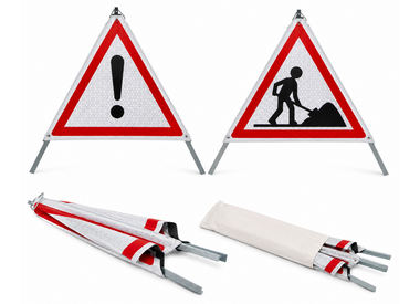 Foldable signage boards