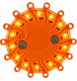 Orange hazard flare - magnetic and rechargeable