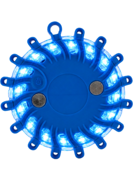 Blue hazard flare