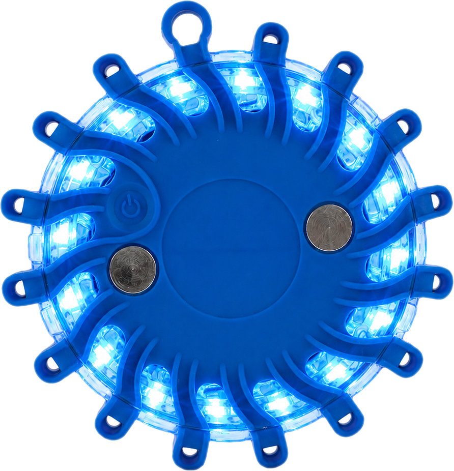 Blue hazard flare - magnetic and rechargeable