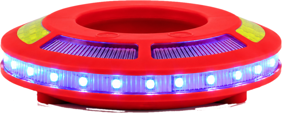 LED cone light 360°  Multikleur oplaadbaar + synchroniseerbaar