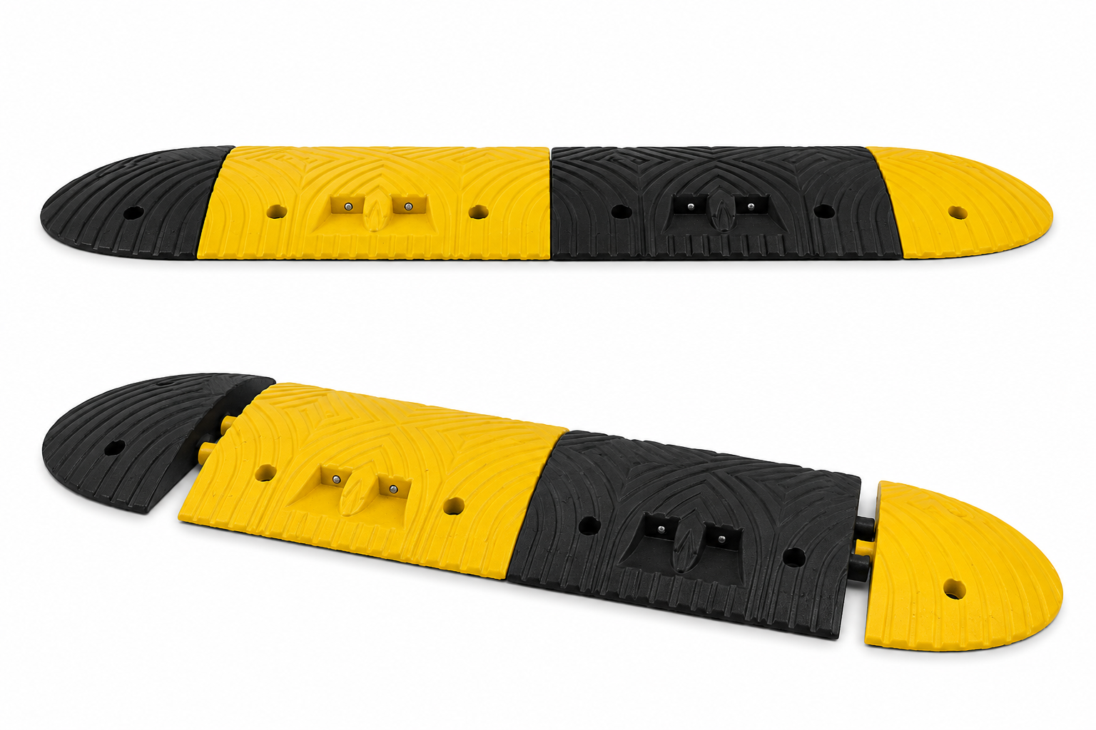 Traffic speed bump 'SLOWLY' - 3 cm - for industrial sites and car parks