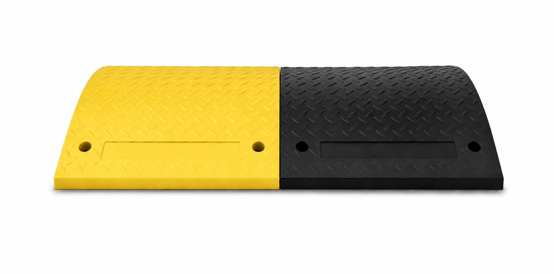 Traffic speed bump 'SLOWLY' 10 cm - for industrial sites