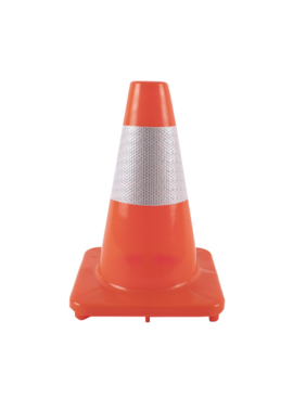 Verkeerskegel 30 cm PU - flexibel en zacht