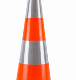 Skipper economy cone set 81 m2 with PU traffic cones and Skipper barrier belt units