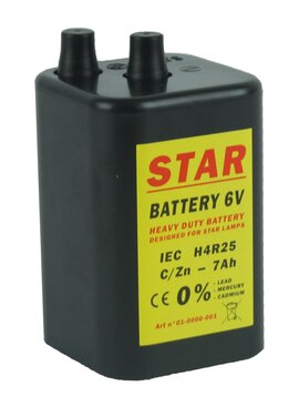 Batterij 4R25 - 6V - 7Ah