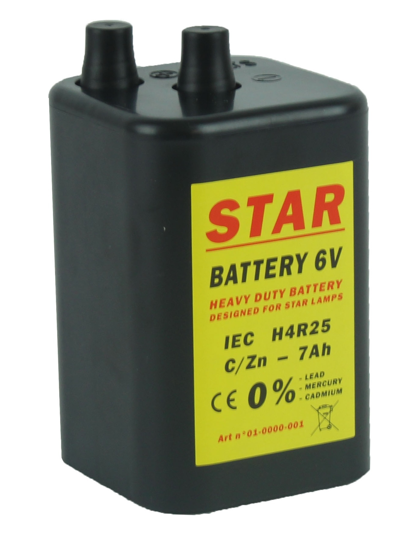 Blokbatterij 4R25 6V STAR voor werflichten