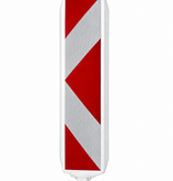 Balise de chantier Type 2 A+B + RA2 - 250 x 1000 mm - CHEVRONS/ARROW - (60x60 mm)