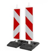 Balise de chantier Type 2 A+B + RA2 - 250 x 1000 mm - CHEVRONS/ARROW - (60x60 mm)