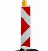Balise de chantier Type 2 A+B + RA2 - 250 x 1000 mm - CHEVRONS/ARROW - (40x40 mm)