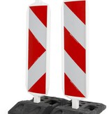 Balise de chantier Type 2 A+B + RA2 - 250 x 1000 mm - 5 STRIES -