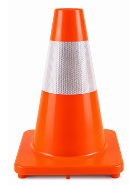 Cône de signalisation 30 cm PU - flexible et doux