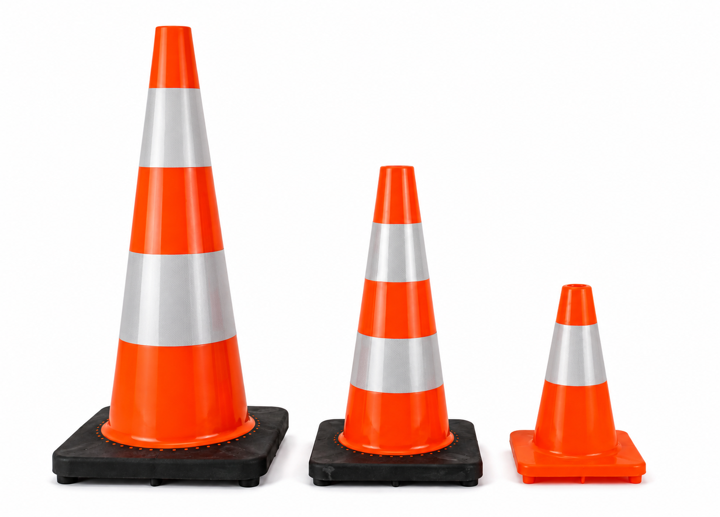 Verkeerskegel zacht & flexibel 30 cm hoog