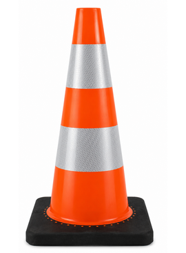 Cône de signalisation 50 cm PU - flexible et doux