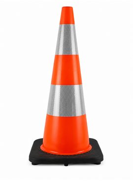 Traffic cone 75 cm PU - soft touch