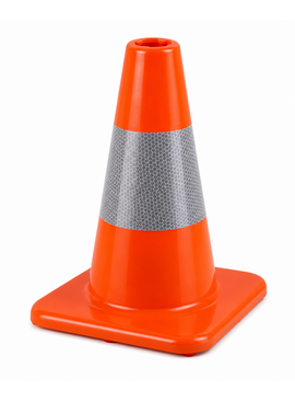 Traffic cone 30 cm PVC - highly flexible
