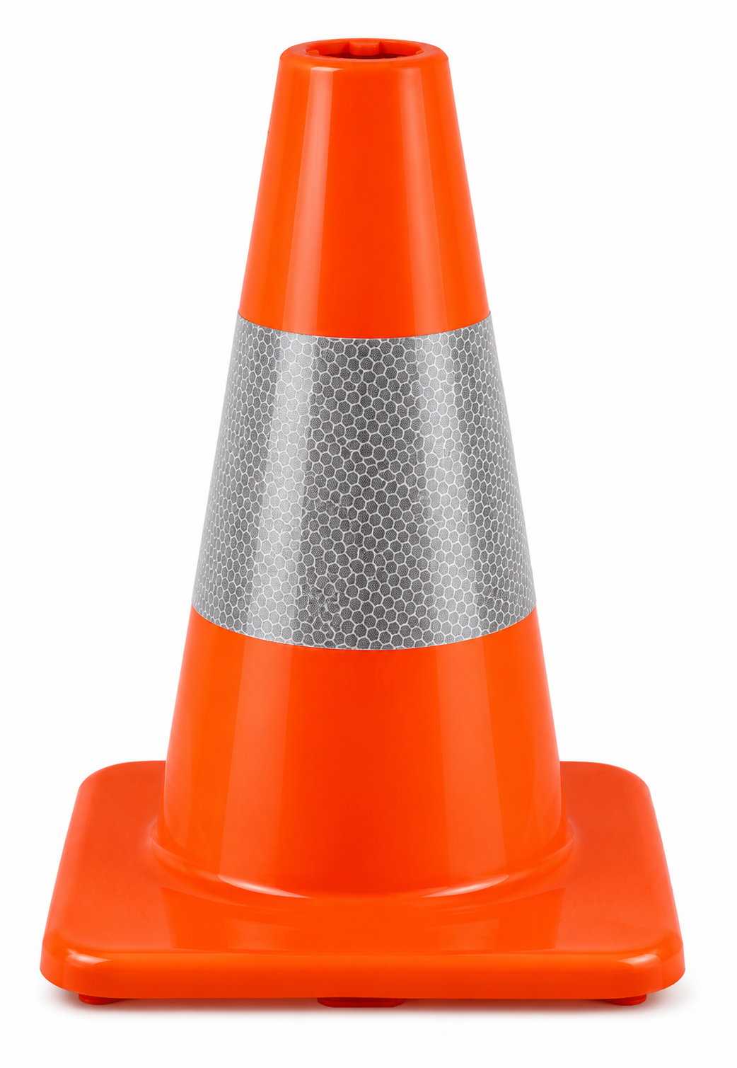 Cône de signalisation 30 cm PVC - très flexible + Classe 2
