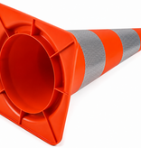Cône de signalisation 30 cm PVC - très flexible + Classe 2