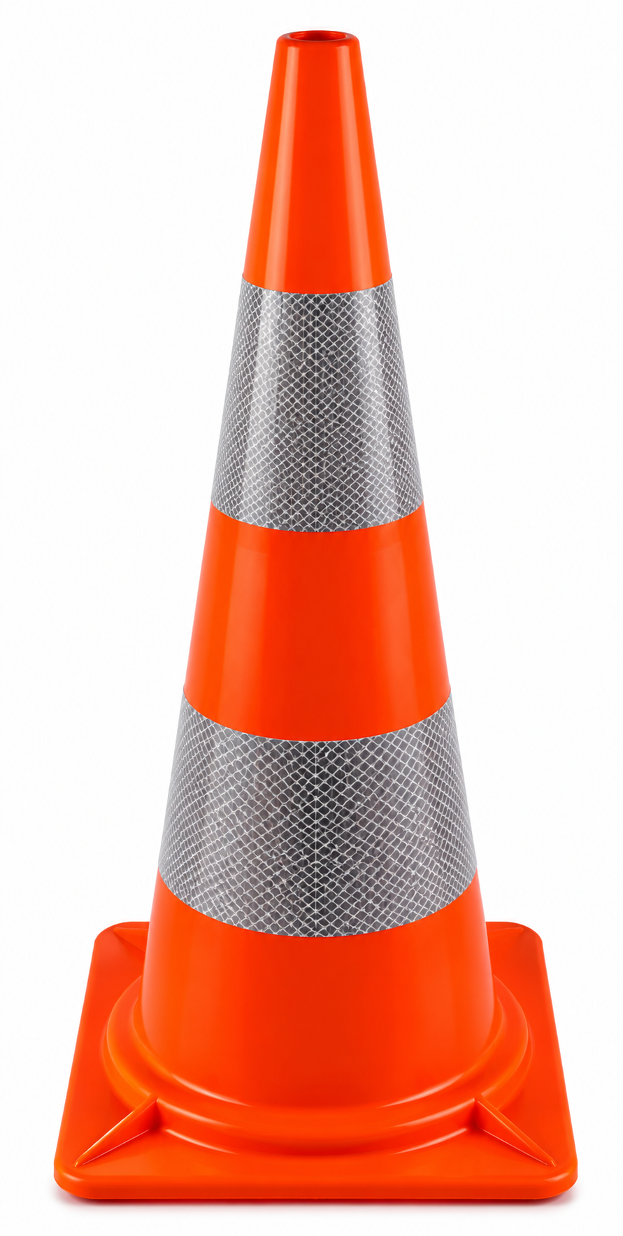 Cône de signalisation 30 cm PVC - très flexible + Classe 2