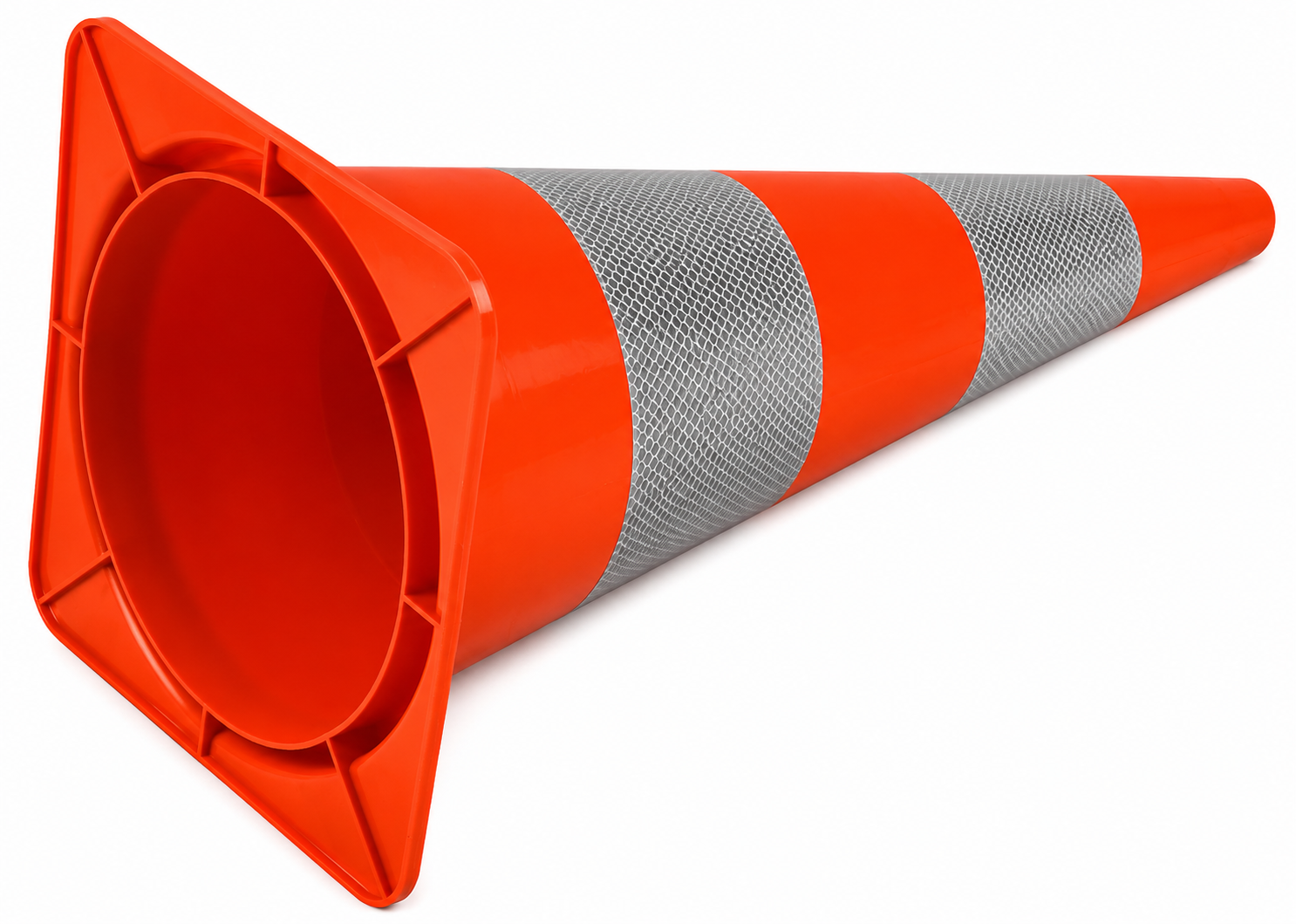 Cône de signalisation 30 cm PVC - très flexible + Classe 2
