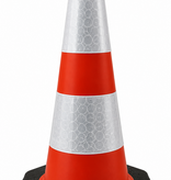 Traffic cone 75 cm 'ECO FOOT' - low-cost and environmentally friendly