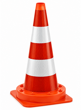 Cône de signalisation monopièce 50 cm SB 250