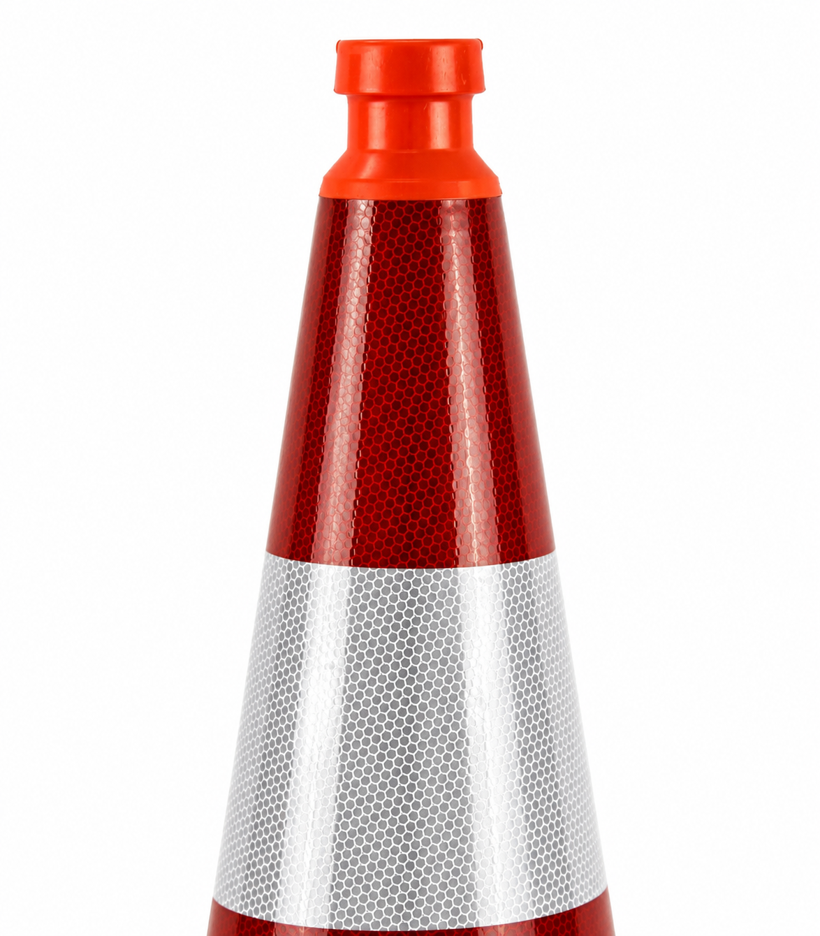 Eendelige verkeerskegel 50 cm SB 250 + volledig reflecterend RA2 Klasse 2