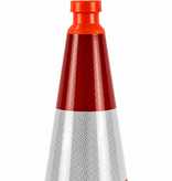 Eendelige verkeerskegel 75 cm SB 250 + volledig reflecterend RA2 Klasse 2