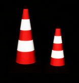 Cône de signalisation monopièce 75 cm SB 250 - entièrement réfléchissant RA2 Classe 2