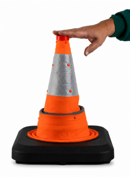 Collapsible (foldable) traffic cone 50 cm