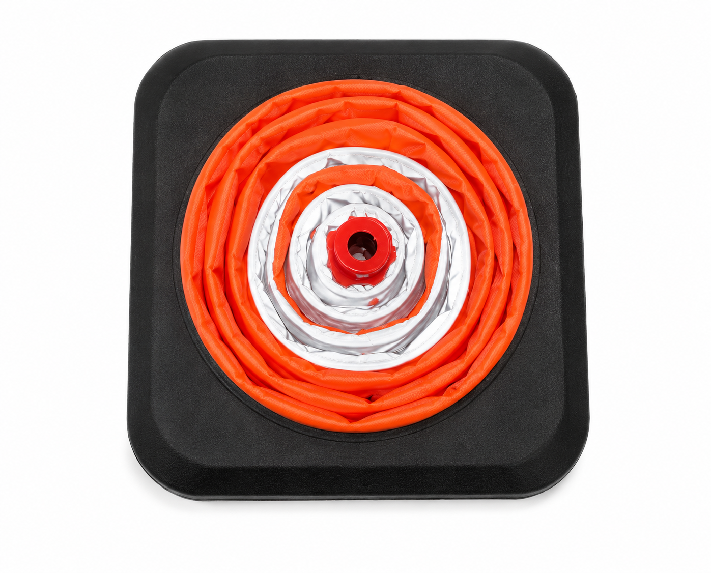 Heavy duty collapsible traffic cone 70 cm with integrated LED