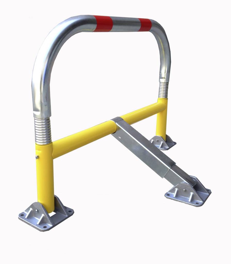 Parking bracket with springs and cylindrical safety lock 970 x 405 x 650-Ø 60 mm