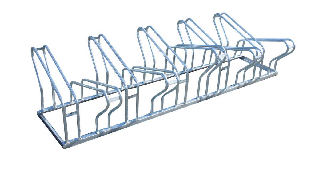 Double-sided bicycle rack