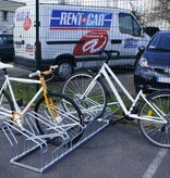 Double-sided bicycle rack