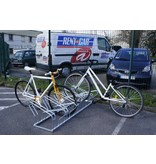 Double-sided bicycle rack