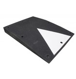 Rubber threshold ramp for wheelchair users