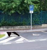 Rubberen drempelhulp voor rolstoelgebruikers