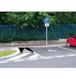 Rubberen drempelhulp voor rolstoelgebruikers