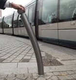 Street bollard with form memory - Revert bollard