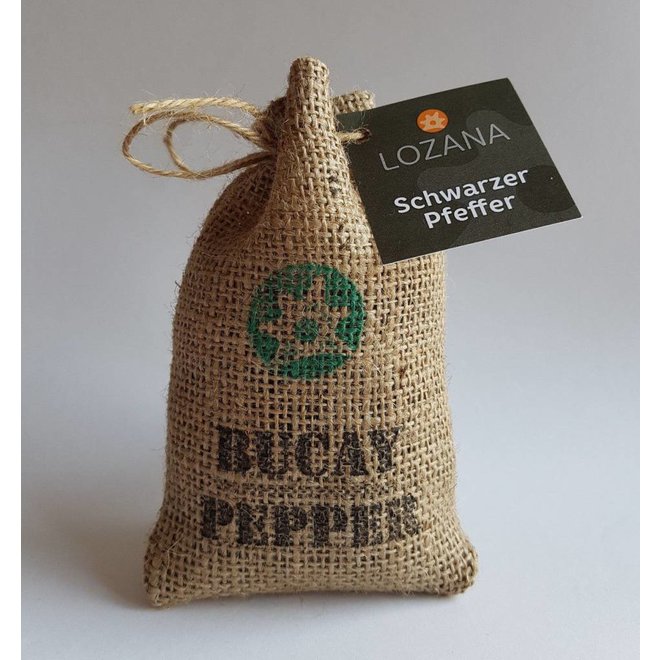 BLACK BUCAY PEPPER - FULL CORN IN JUTE SACK - ECUADOR