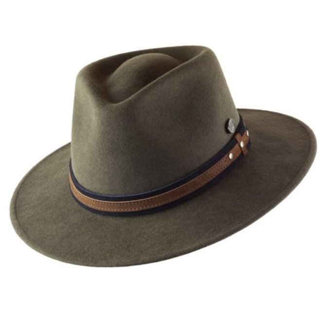 HAT "OUTDOOR" WOLL FELT FROM ECUADOR  - MOSS