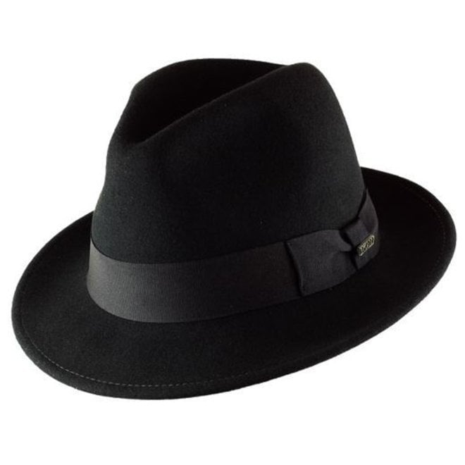 SOMBRERO "MILANO" FILZWOLLE  ECUADOR - NEGRO