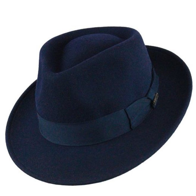 SOMBRERO "QUICK STEP"  FIELTRO LANA  ECUADOR - NAVY AZUL