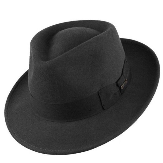 SOMBRERO "QUICK STEP"FIELTRO LANA  ECUADOR - NEGRO