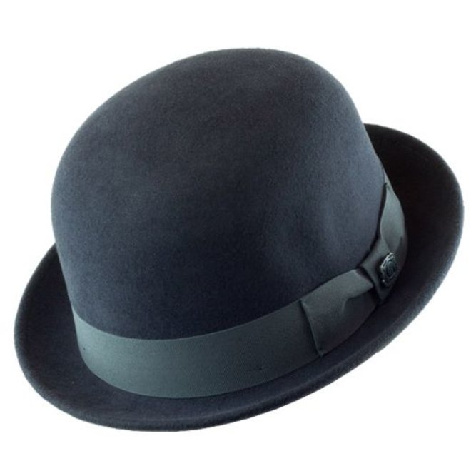 SOMBRERO "DERBY" FIELTRO LANA  ECUADOR - GRIS OSCURO