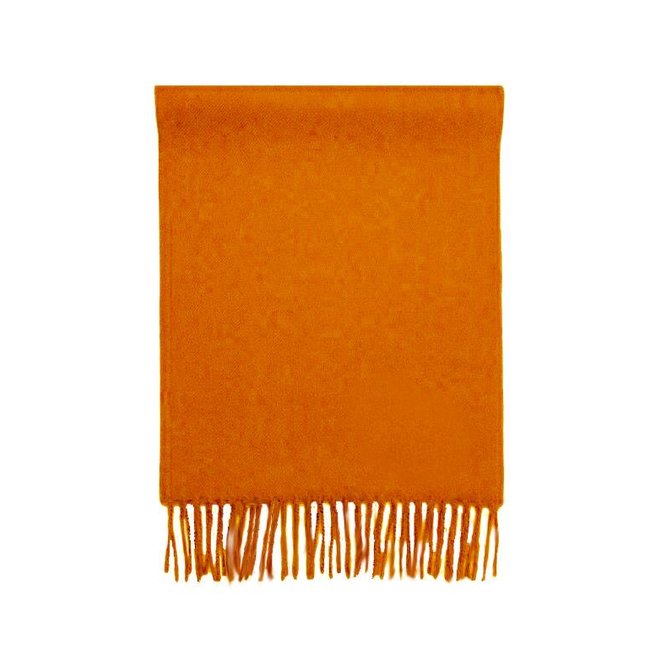 SCARF "LUXE" 100% BABY ALPACA WOOL - ORANGE